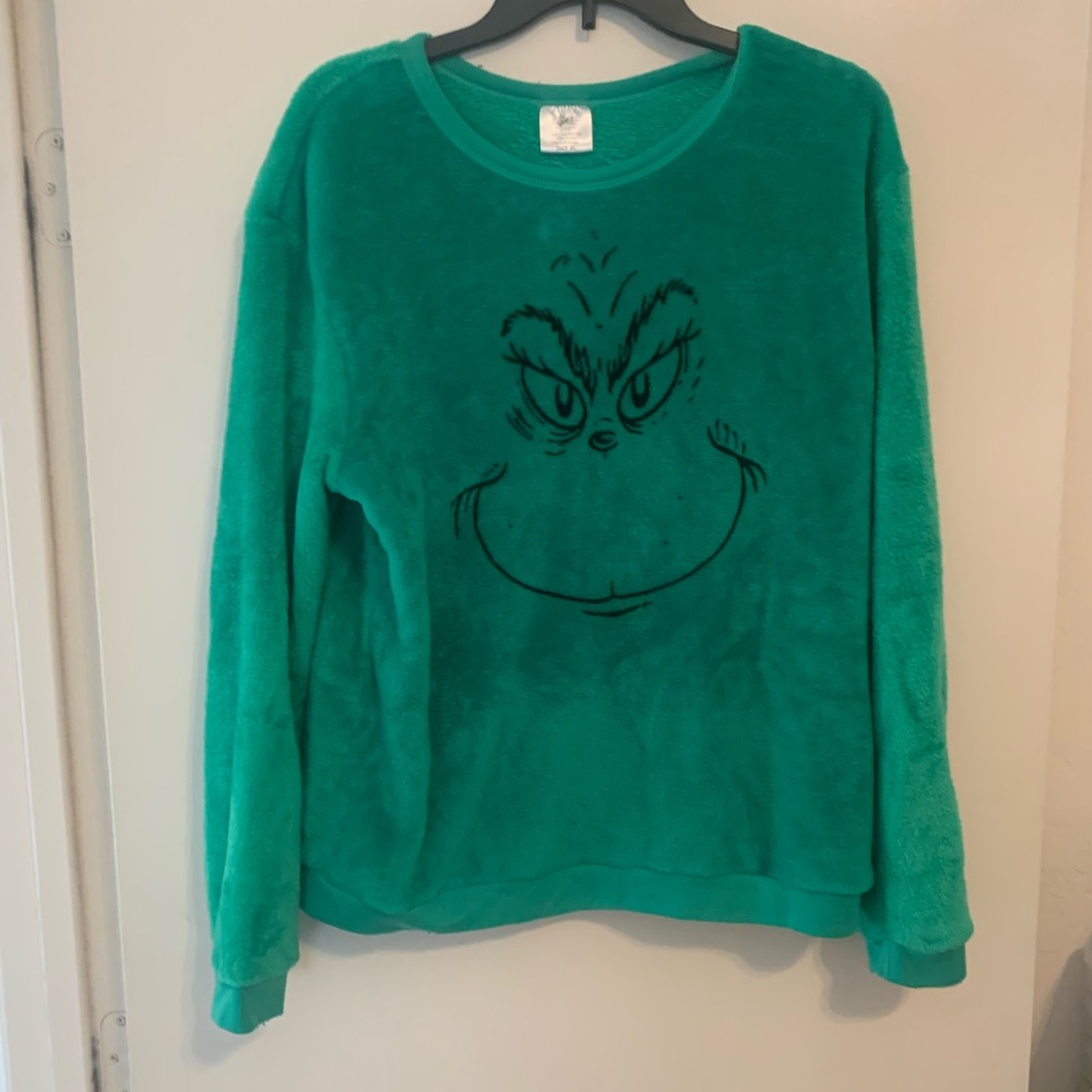 Green Grinch Fleece Sweatshirt